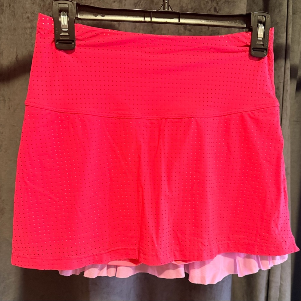 Bobbe Hot Pink Layered Mini Skirt
